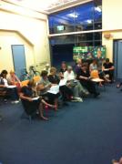 Some of our Sopranos learning a new song