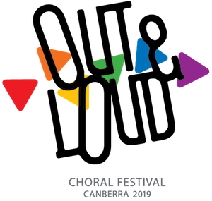 Out and Loud Canberra 2019 logo