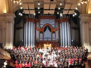 Combined Choirs in New Zeland Out and Loud Concert